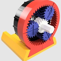 Small 1379:1 Gearbox 3D Printing 137962
