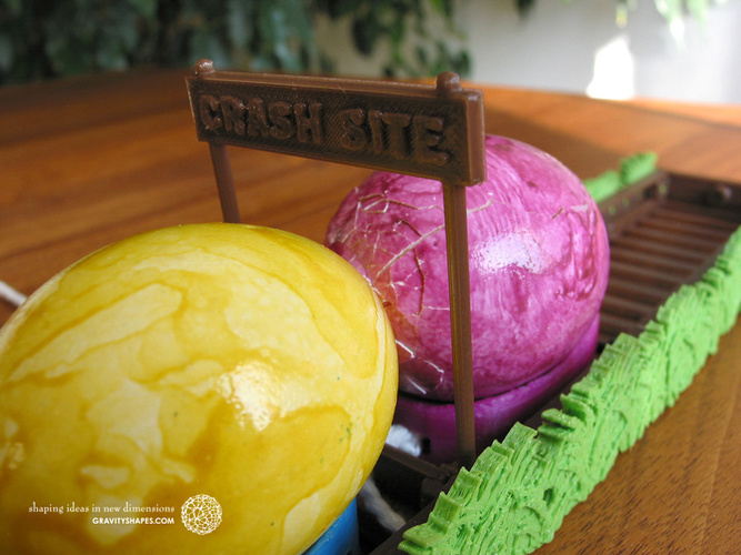 Easter Eggs Crasher: Crash Site 3D Print 138012