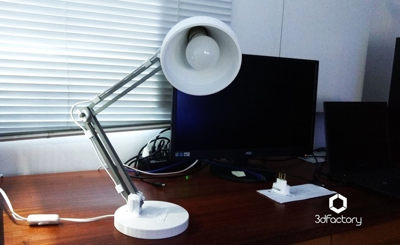 Desk Lamp 3dPrintable - 3dFactory Brazil 3D Print 138077