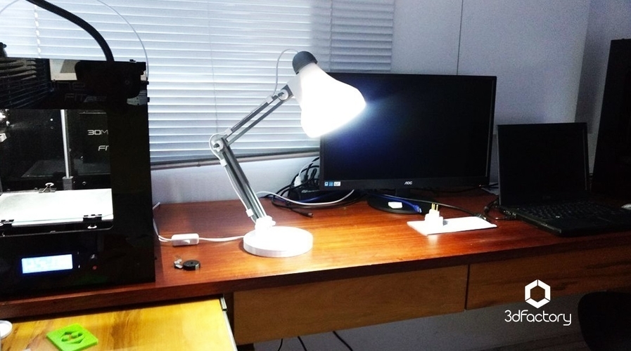 Desk Lamp 3dPrintable - 3dFactory Brazil 3D Print 138078
