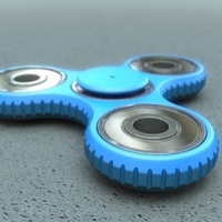 Small Tri-spinner (parametric, with sources) 3D Printing 138088