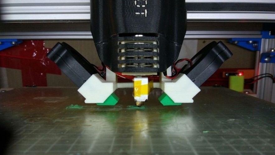 Filament fan duct (Re-D-Bot, for E3D V6 and Volcano) 3D Print 138098