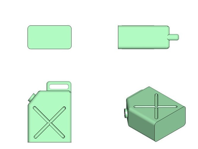 RC 1:10 Jerrycan Fuel Petrol Canister Crawler Scaler Scale Car 3D Print 138287 RC 1:10 Jerrycan Fuel Petrol Canister Crawler Scaler Scale Car 3D Print 138287