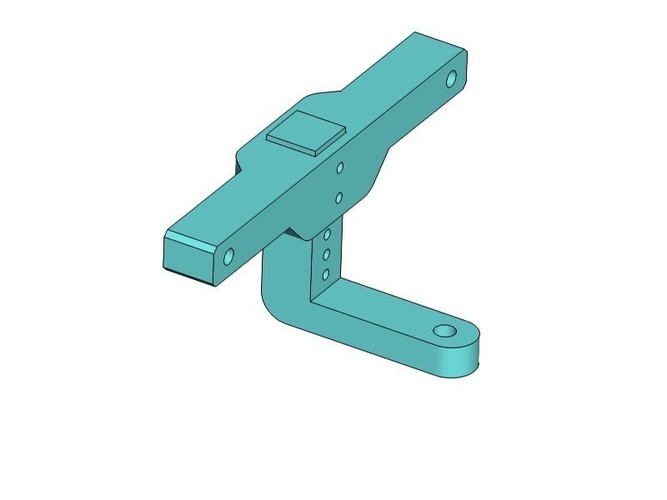 Vaterra Ascender Trailer Hitch 3D Print 138298 Vaterra Ascender Trailer Hitch 3D Print 138298