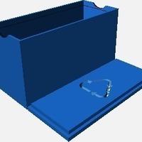 Small Customizable card box with recycle symbol lid 3D Printing 138336