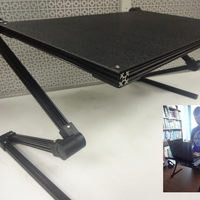 Small Adjustable Laptop Stand 3D Printing 138344