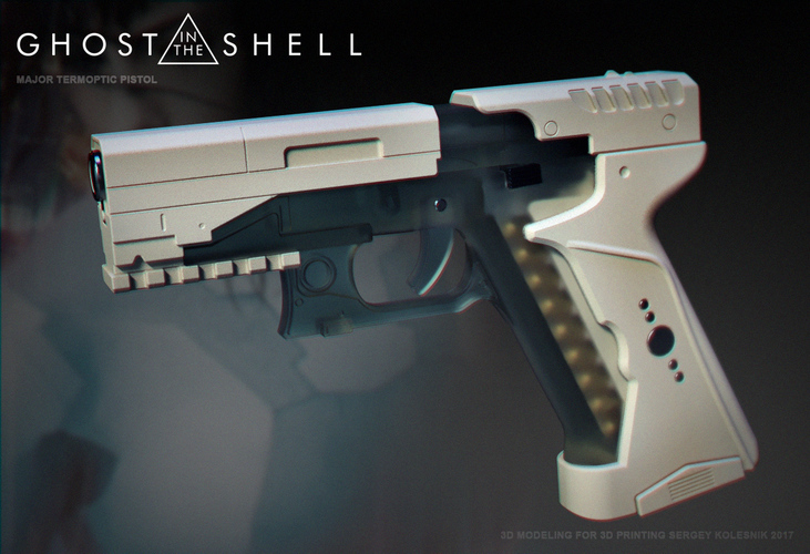 Ghost in the shell -Major termoptic pistol 3D Print 138416