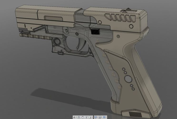 Ghost in the shell -Major termoptic pistol 3D Print 138421