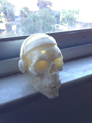 The Skull Headband and Headphones 3D Print 138478