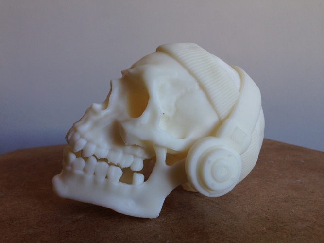 The Skull Headband and Headphones 3D Print 138479
