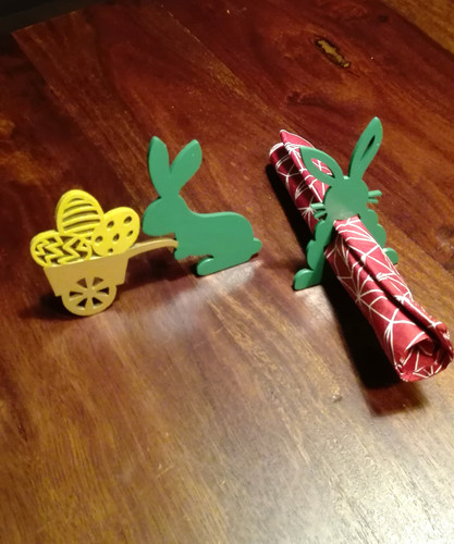 Easter bunny - napkin ring 3D Print 138492