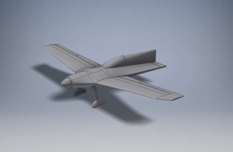 Easy to print Concept Aircraft 3D Print 138597 Easy to print Concept Aircraft 3D Print 138597