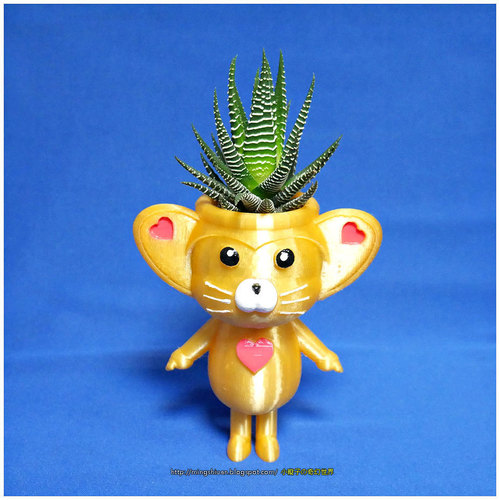 Cute animal - lemur king potted 3D Print 138602