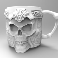Small Skull cup 3D Printing 138815
