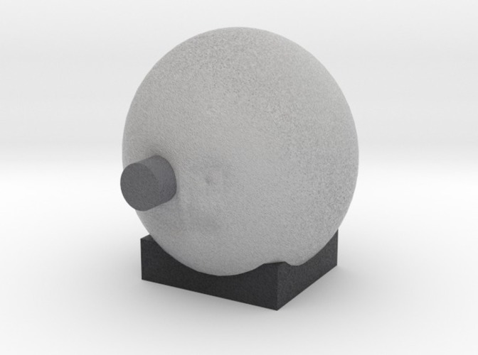 from the earth to the moon  man in moon with rocket in eye 3D Print 13891