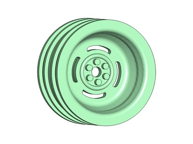 1.9" Wheels Rims Scaler Crawler Trucks Cars 3D Print 139146 1.9" Wheels Rims Scaler Crawler Trucks Cars 3D Print 139146