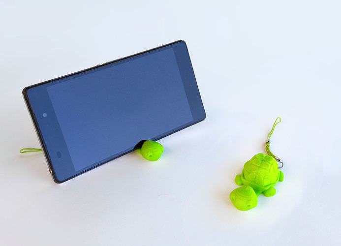 Tortoise Keychain / Smartphone Stand 3D Print 139165