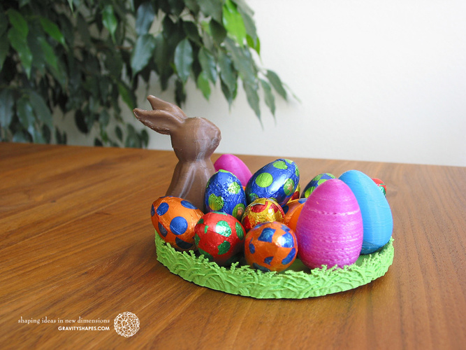 Easternest with Easter Bunny and Eggs 3D Print 139374
