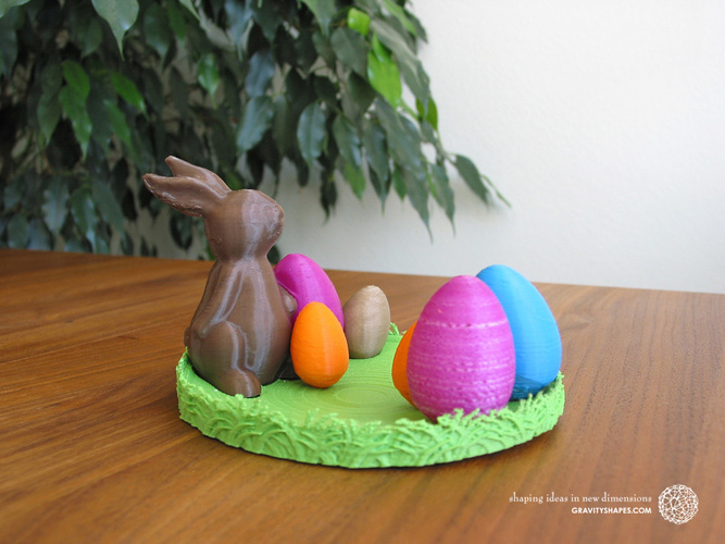 Easternest with Easter Bunny and Eggs 3D Print 139375