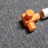 Small 1/2" PVC pipe connector, 3 way 3D Printing 139515