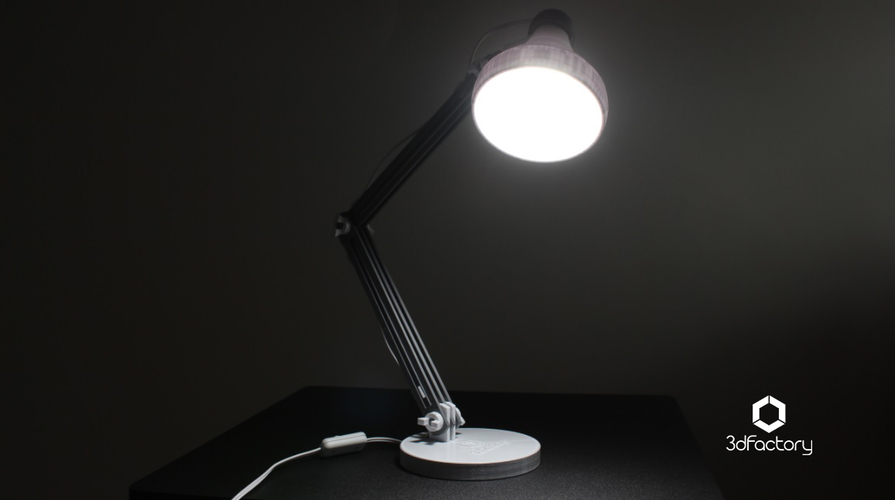 Desk Lamp 3dPrintable - 3dFactory Brazil 3D Print 139542