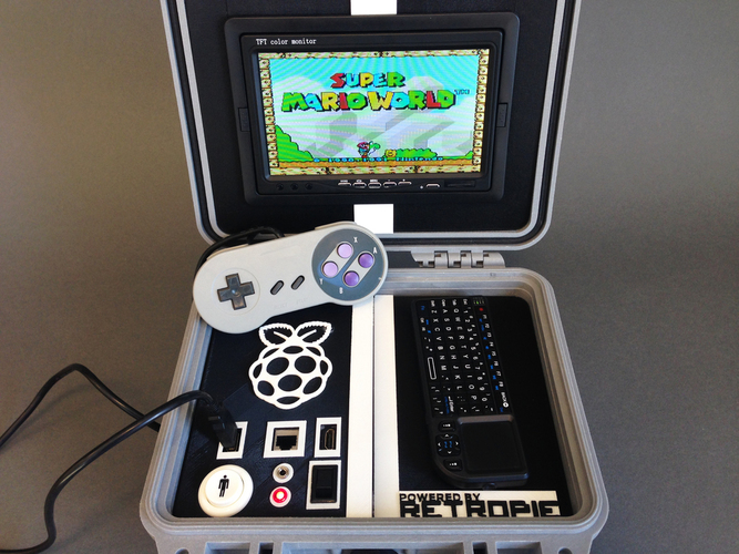 Retro Pie Box - Portable Raspberry Pi Emulation Console ***OUTDA 3D Print 139632