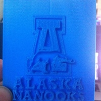 Small University of Alaska Fairbanks - Logo 3D Printing 139656