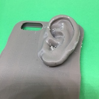 Small iphone 6 plus case with an ear on it 3D Printing 139733