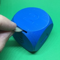 Small Dice Coin Bank 3D Printing 139739