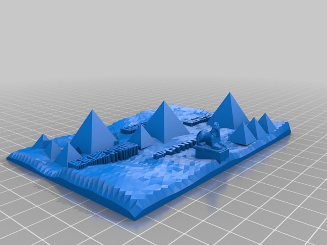 3d map of the pyramids of giza 3D Print 13980