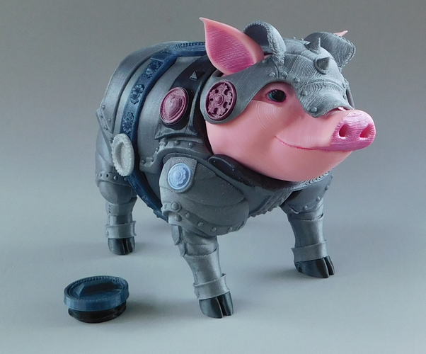 Sir Pigglesby (a most noble piggy bank) 3D Print 139814