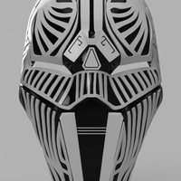 Small Sith Acolyte Mask (Star Wars) 3D Printing 140026
