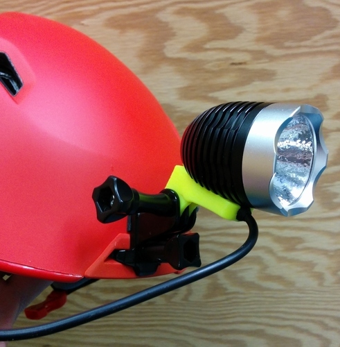 Magicshine LED headlamp mount for Giro Edit Helmet 3D Print 140127