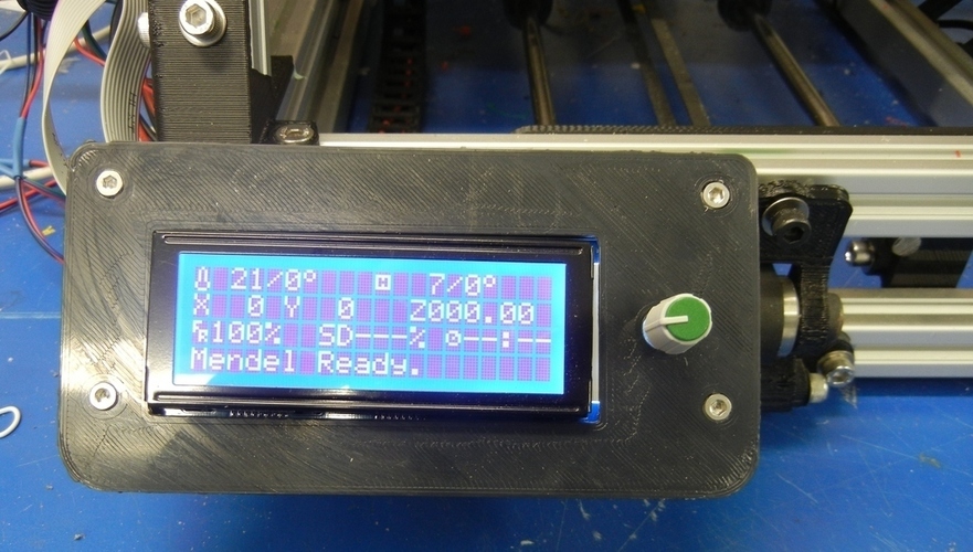 Gadgets 3D LCD Mount for MendelMax 3D Print 140164
