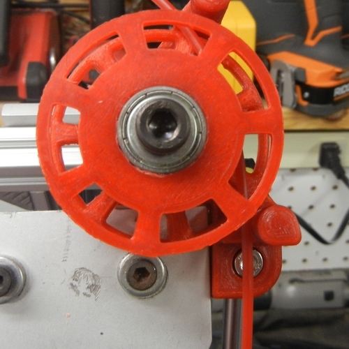 MendelMax Filament Guides & Guide Wheel & spool holder 3D Print 140176