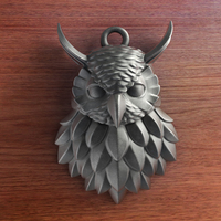Small Owl - Pendant 3D Printing 140230