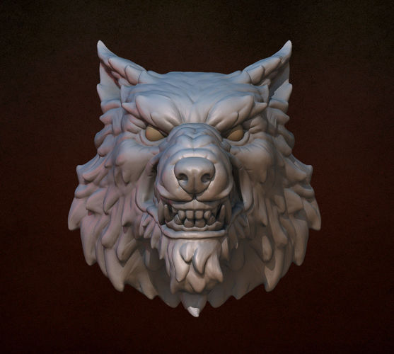 Wolf head 3D Print 140287