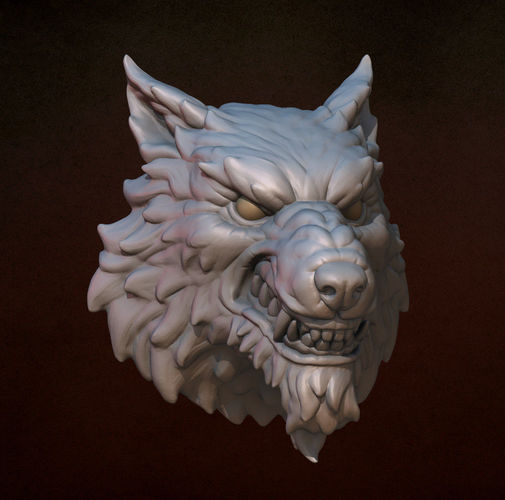 Wolf head 3D Print 140318