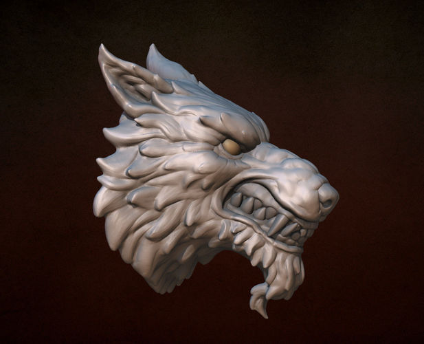 Wolf head 3D Print 140319