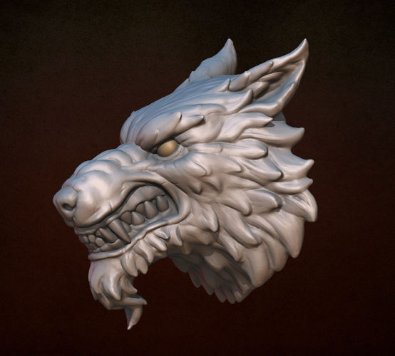 Wolf head 3D Print 140320