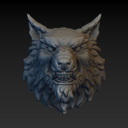Wolf head 3D Print 140326