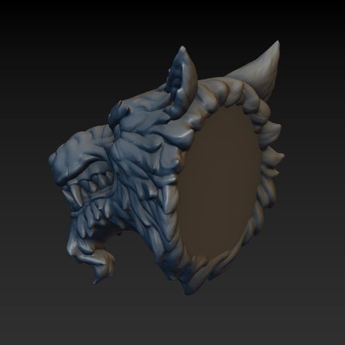 Wolf head 3D Print 140329