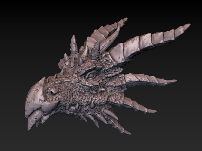 Dragon head 3D Print 140359