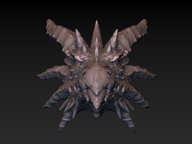 Dragon head 3D Print 140361