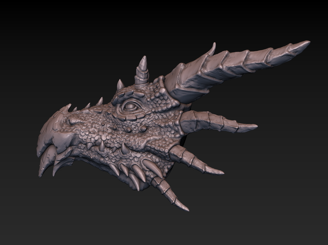 Dragon head 3D Print 140362
