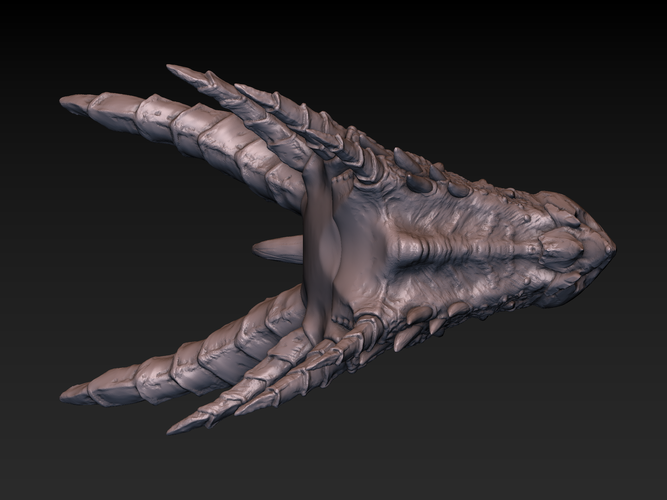 Dragon head 3D Print 140365