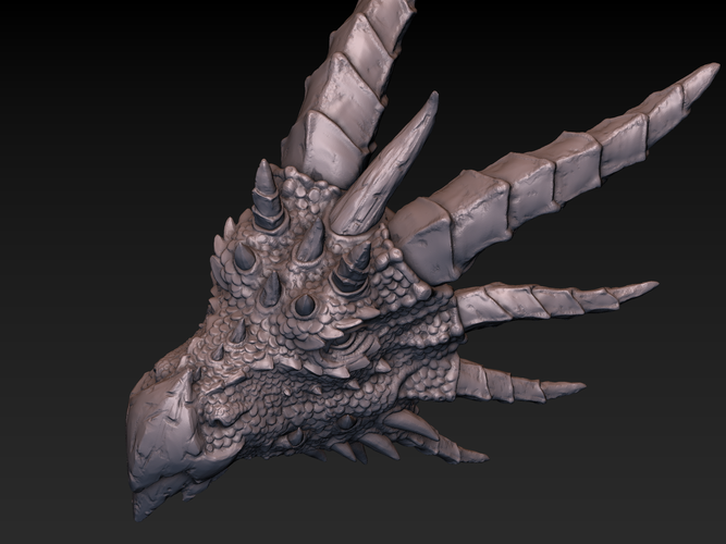 Dragon head 3D Print 140367