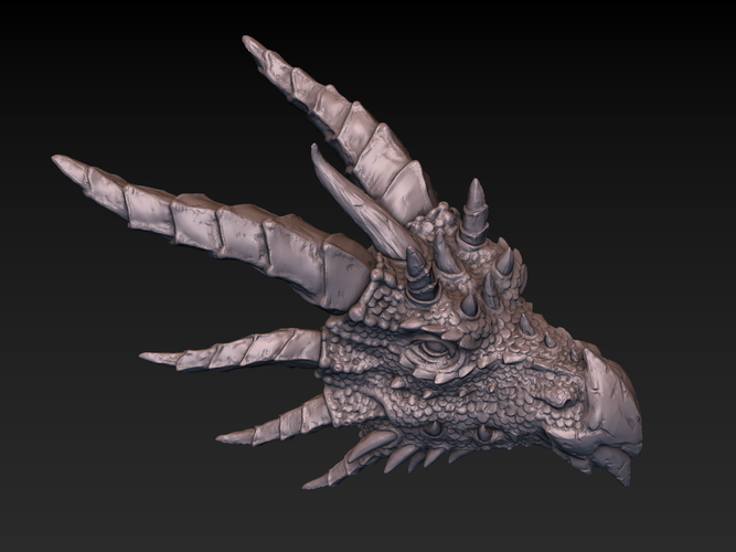 Dragon head 3D Print 140368