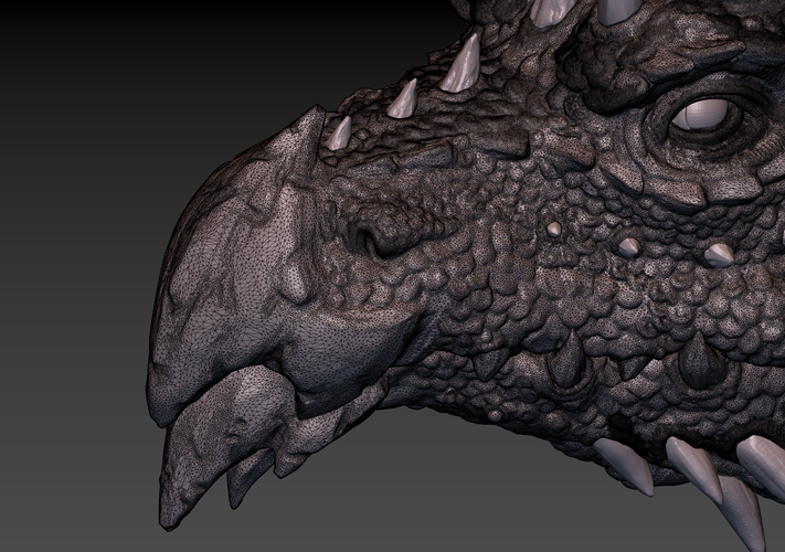 Dragon head 3D Print 140375