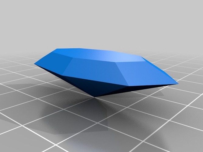 build a realistic gem pendant 2 parts 3D Print 14044